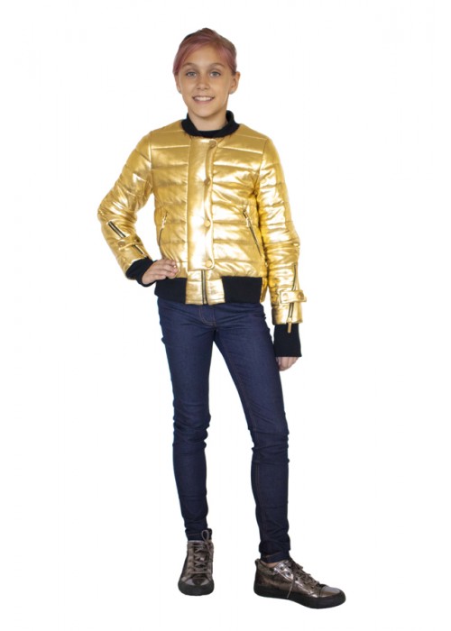 Jacket "Barbie" short gold