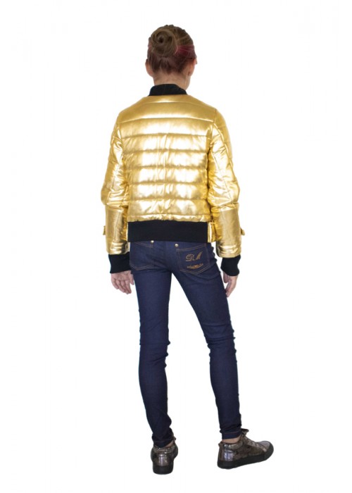 Jacket "Barbie" short gold