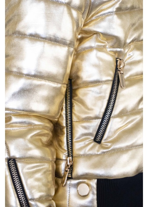 Jacket "Barbie" short gold