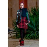 Skirt "Ornella" red-black