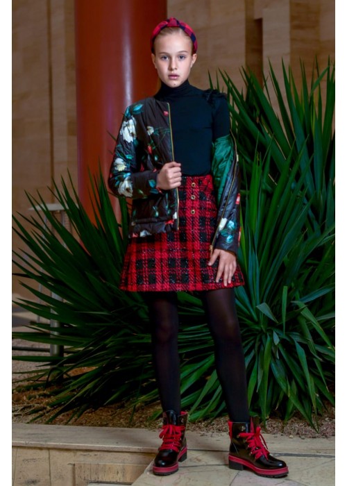 Skirt "Ornella" red-black